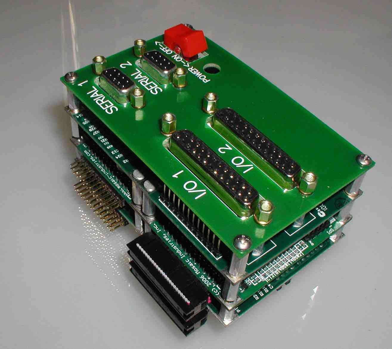 New product design with a switching power supply, I/O boards, and single board computer