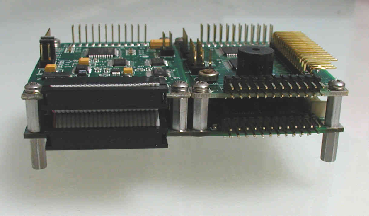 I/O Boards stack on the microcontroller for compact instrument design