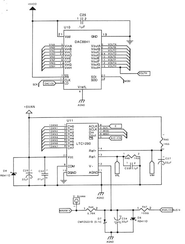 analog and digital schematic