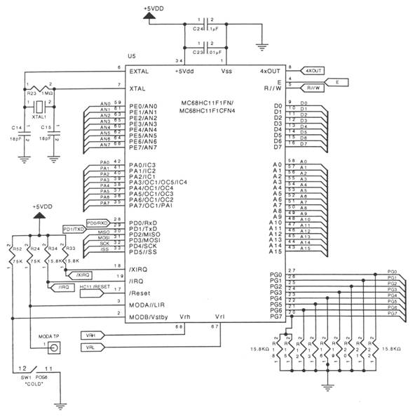 embedded microprocessor Schematics