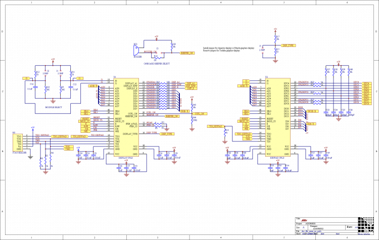 keypad display schematic