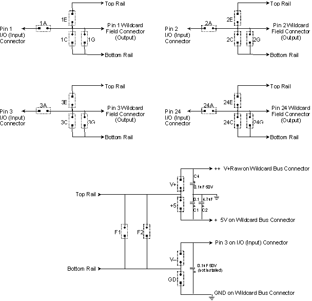 IO Filter circuit configurations